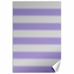 Bold Stripes Soft Purple Pattern Canvas 20  X 30  by BrightVibesDesign