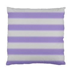 Bold Stripes Soft Purple Pattern Standard Cushion Case (two Sides) by BrightVibesDesign