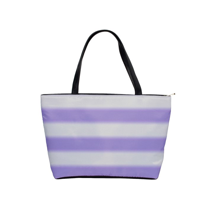 Bold Stripes Soft Purple Pattern Classic Shoulder Handbag