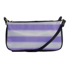 Bold Stripes Soft Purple Pattern Shoulder Clutch Bag by BrightVibesDesign