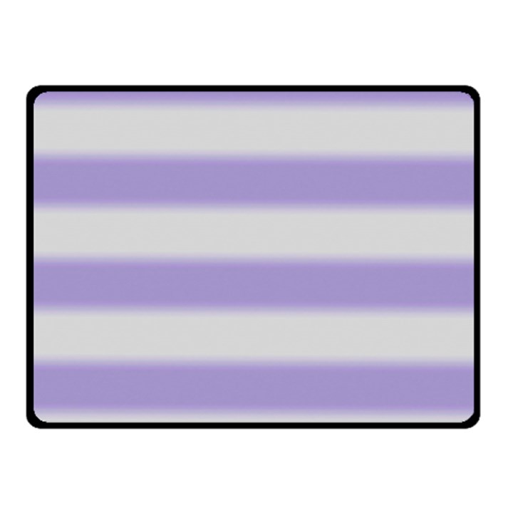 Bold Stripes Soft Purple Pattern Fleece Blanket (Small)