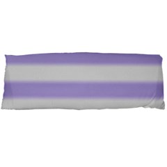 Bold Stripes Soft Purple Pattern Body Pillow Case Dakimakura (two Sides) by BrightVibesDesign