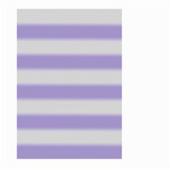 Bold Stripes Soft Purple Pattern Large Garden Flag (two Sides) by BrightVibesDesign