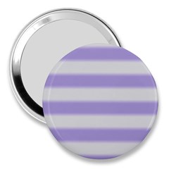 Bold Stripes Soft Purple Pattern 3  Handbag Mirrors by BrightVibesDesign