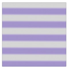 Bold Stripes Soft Purple Pattern Large Satin Scarf (square) by BrightVibesDesign