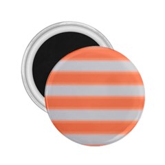 Bold Stripes Orange Pattern 2 25  Magnets by BrightVibesDesign