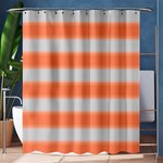 Bold Stripes Orange pattern Shower Curtain 60  x 72  (Medium)  60 x72  Curtain