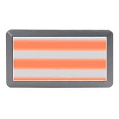 Bold Stripes Orange Pattern Memory Card Reader (mini) by BrightVibesDesign