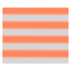 Bold Stripes Orange Pattern Double Sided Flano Blanket (small)  by BrightVibesDesign