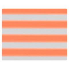 Bold Stripes Orange Pattern Double Sided Flano Blanket (medium)  by BrightVibesDesign