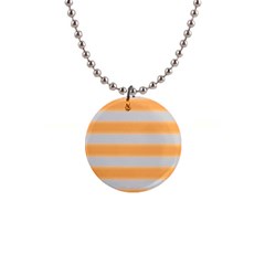 Bold Stripes Yellow Pattern Button Necklaces by BrightVibesDesign