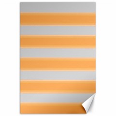 Bold Stripes Yellow Pattern Canvas 20  X 30  by BrightVibesDesign