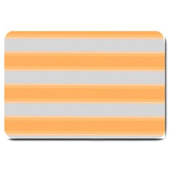 Bold Stripes Yellow Pattern Large Doormat  by BrightVibesDesign