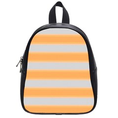 Bold Stripes Yellow Pattern School Bag (small) by BrightVibesDesign