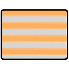 Bold Stripes Yellow Pattern Fleece Blanket (large)  by BrightVibesDesign