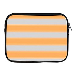 Bold Stripes Yellow Pattern Apple Ipad 2/3/4 Zipper Cases by BrightVibesDesign