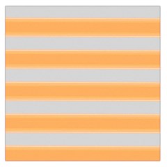 Bold Stripes Yellow Pattern Large Satin Scarf (square) by BrightVibesDesign