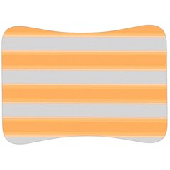 Bold Stripes Yellow Pattern Velour Seat Head Rest Cushion by BrightVibesDesign