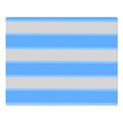 Bold Stripes Bright Blue Pattern Double Sided Flano Blanket (large)  by BrightVibesDesign