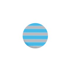 Bold Stripes Turquoise Pattern 1  Mini Buttons by BrightVibesDesign