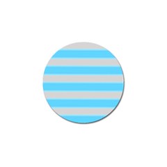 Bold Stripes Turquoise Pattern Golf Ball Marker by BrightVibesDesign