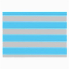 Bold Stripes Turquoise Pattern Large Glasses Cloth by BrightVibesDesign