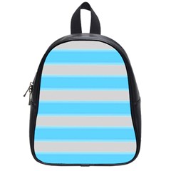 Bold Stripes Turquoise Pattern School Bag (small) by BrightVibesDesign