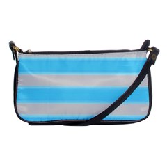 Bold Stripes Turquoise Pattern Shoulder Clutch Bag by BrightVibesDesign