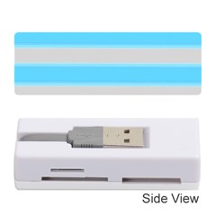 Bold Stripes Turquoise Pattern Memory Card Reader (stick) by BrightVibesDesign