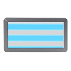 Bold Stripes Turquoise Pattern Memory Card Reader (mini) by BrightVibesDesign