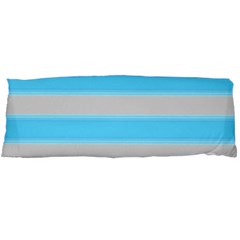 Bold Stripes Turquoise Pattern Body Pillow Case (dakimakura) by BrightVibesDesign