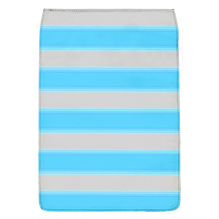 Bold Stripes Turquoise pattern Removable Flap Cover (L)