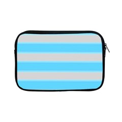 Bold Stripes Turquoise Pattern Apple Ipad Mini Zipper Cases by BrightVibesDesign