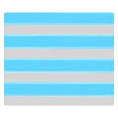 Bold Stripes Turquoise Pattern Double Sided Flano Blanket (small)  by BrightVibesDesign