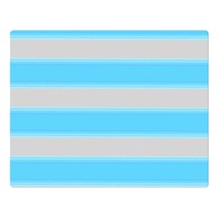 Bold Stripes Turquoise Pattern Double Sided Flano Blanket (large)  by BrightVibesDesign