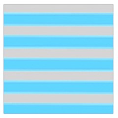 Bold Stripes Turquoise Pattern Large Satin Scarf (square) by BrightVibesDesign