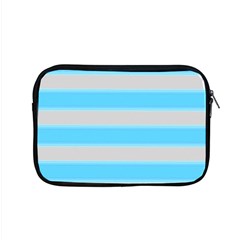 Bold Stripes Turquoise Pattern Apple Macbook Pro 15  Zipper Case by BrightVibesDesign