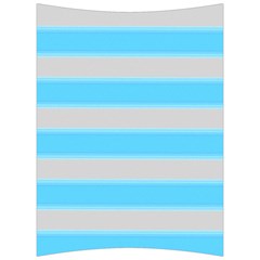 Bold Stripes Turquoise Pattern Back Support Cushion by BrightVibesDesign