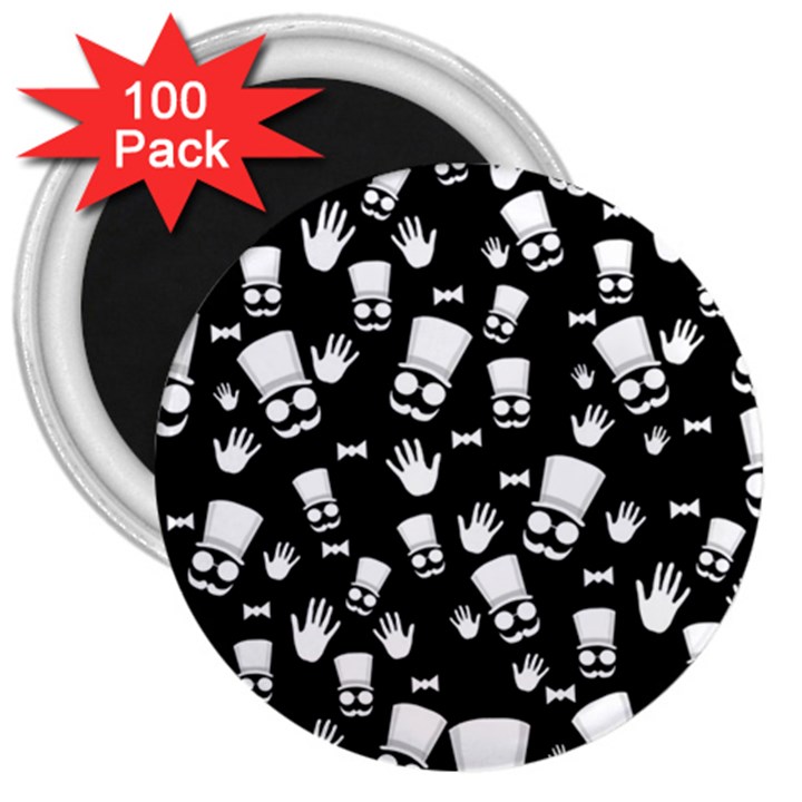 Gentleman pattern 3  Magnets (100 pack)