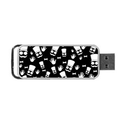 Gentleman Pattern Portable Usb Flash (one Side) by Valentinaart