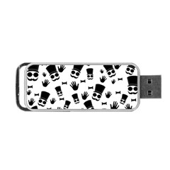 Gentleman Pattern Portable Usb Flash (two Sides) by Valentinaart