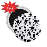 Gentleman pattern 2.25  Magnets (10 pack)  Front