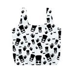 Gentleman pattern Full Print Recycle Bag (M) Front