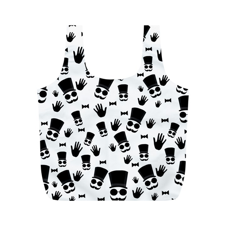 Gentleman pattern Full Print Recycle Bag (M)