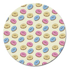 Donuts Pattern Magnet 5  (round)