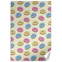 Donuts Pattern Canvas 20  X 30  by Valentinaart