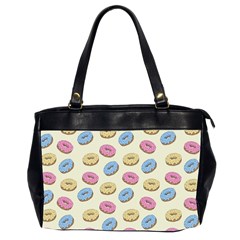 Donuts Pattern Oversize Office Handbag (2 Sides) by Valentinaart