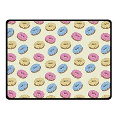 Donuts Pattern Double Sided Fleece Blanket (small)  by Valentinaart