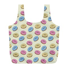 Donuts Pattern Full Print Recycle Bag (l) by Valentinaart