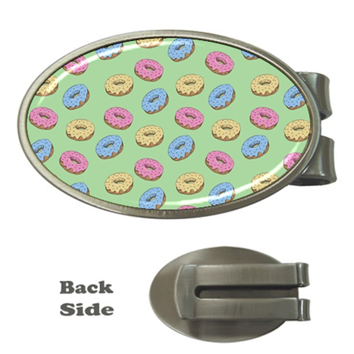 Donuts pattern Money Clips (Oval) 